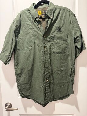 Browning Men's Olive Button-Down Short Sleeve Shirt
